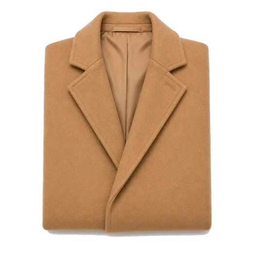 Camel wool overcoat