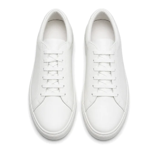 White leather sneakers